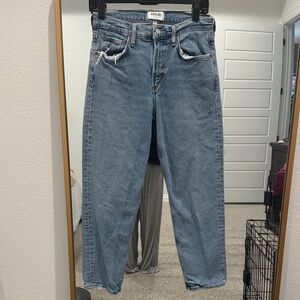 Agolde Light Blue Distressed Jeans